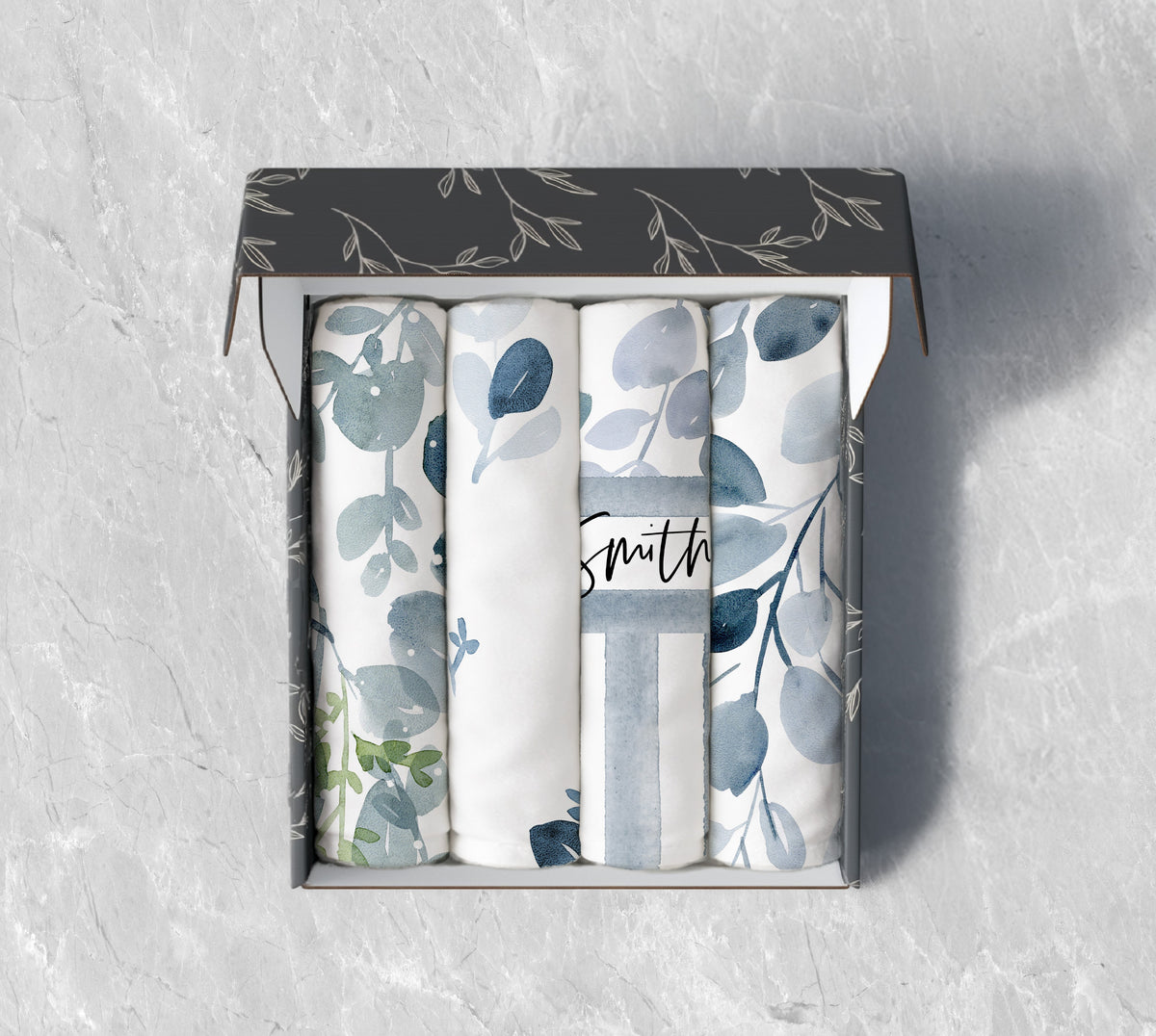 Blue Sage Kitchen Towels and Mugs: A Personalized Gift Set You’ll Love