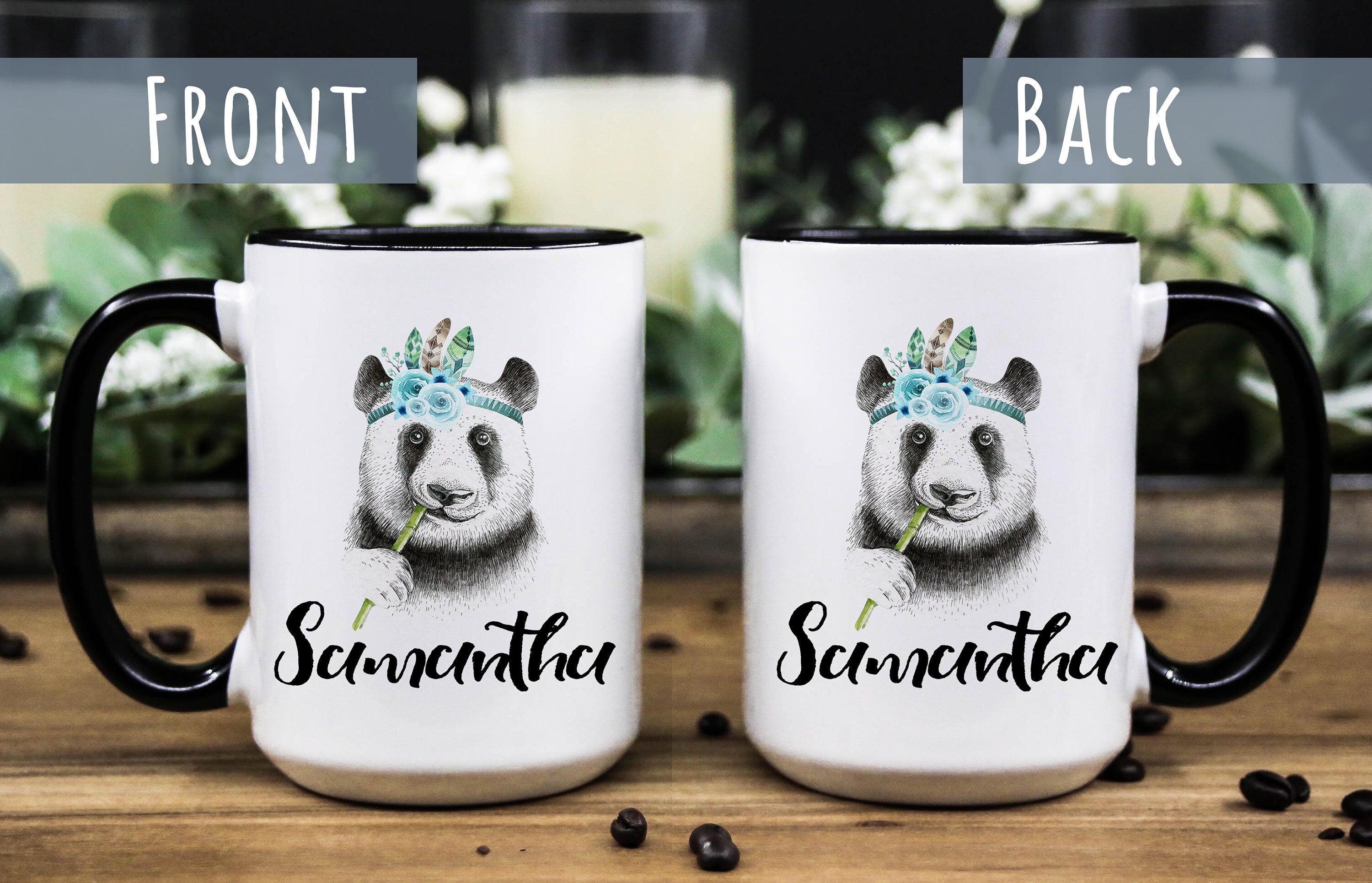 Personalized Name Bear Mug - Coffee mug for women - Custom mug for her - Custom mom gift - Custom Name mug for women - Mom mug -Gift for her