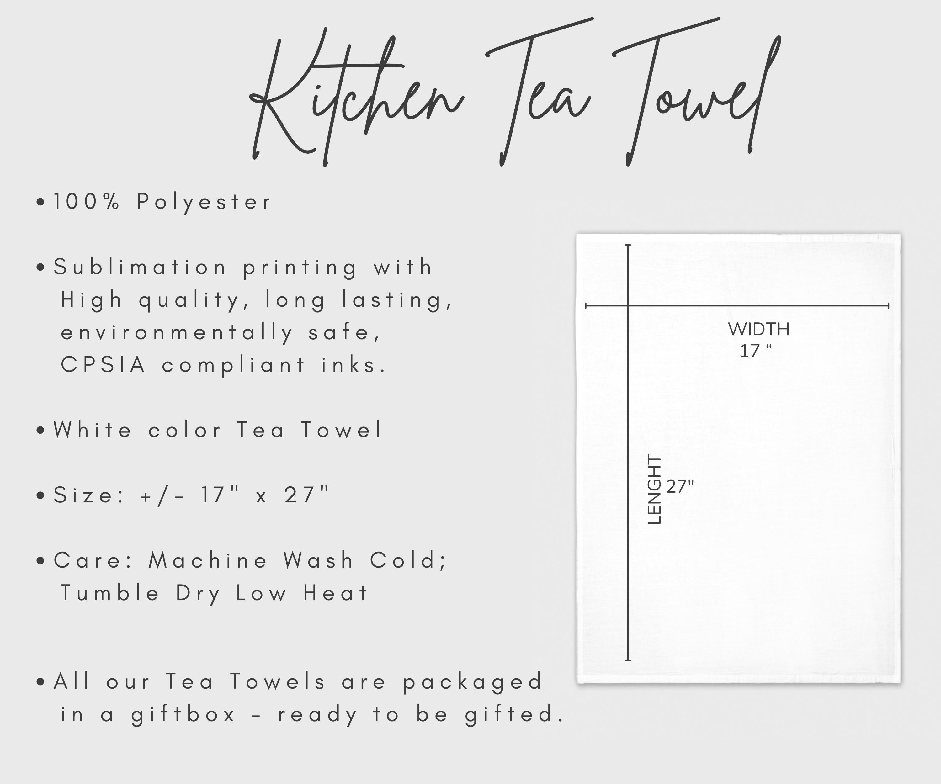 Custom Family Recipe Tea Towel: Personalized Kitchen Decor Gift