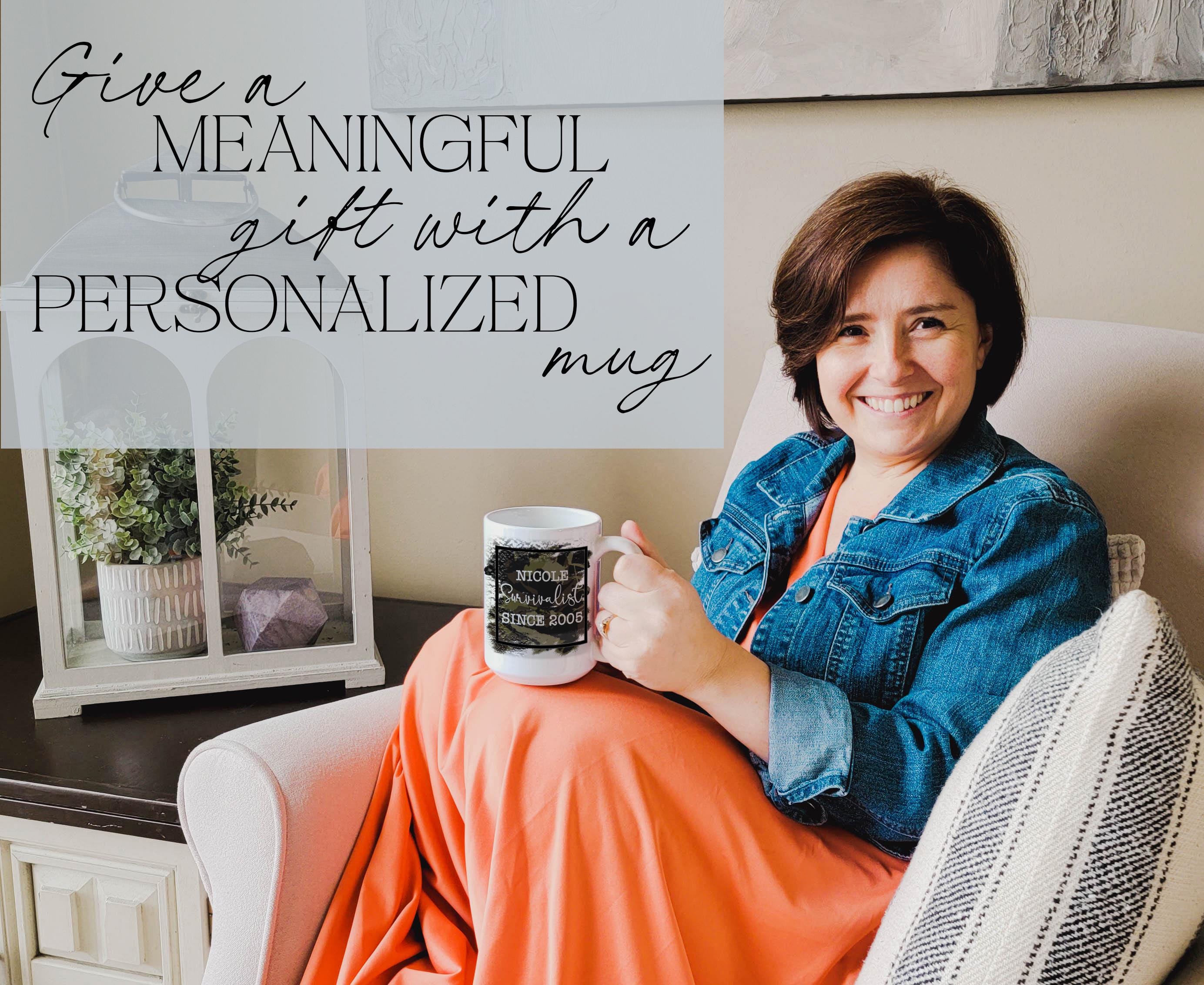 Personalized Parenting Survivalist Mug: Funny Camo Coffee Gift