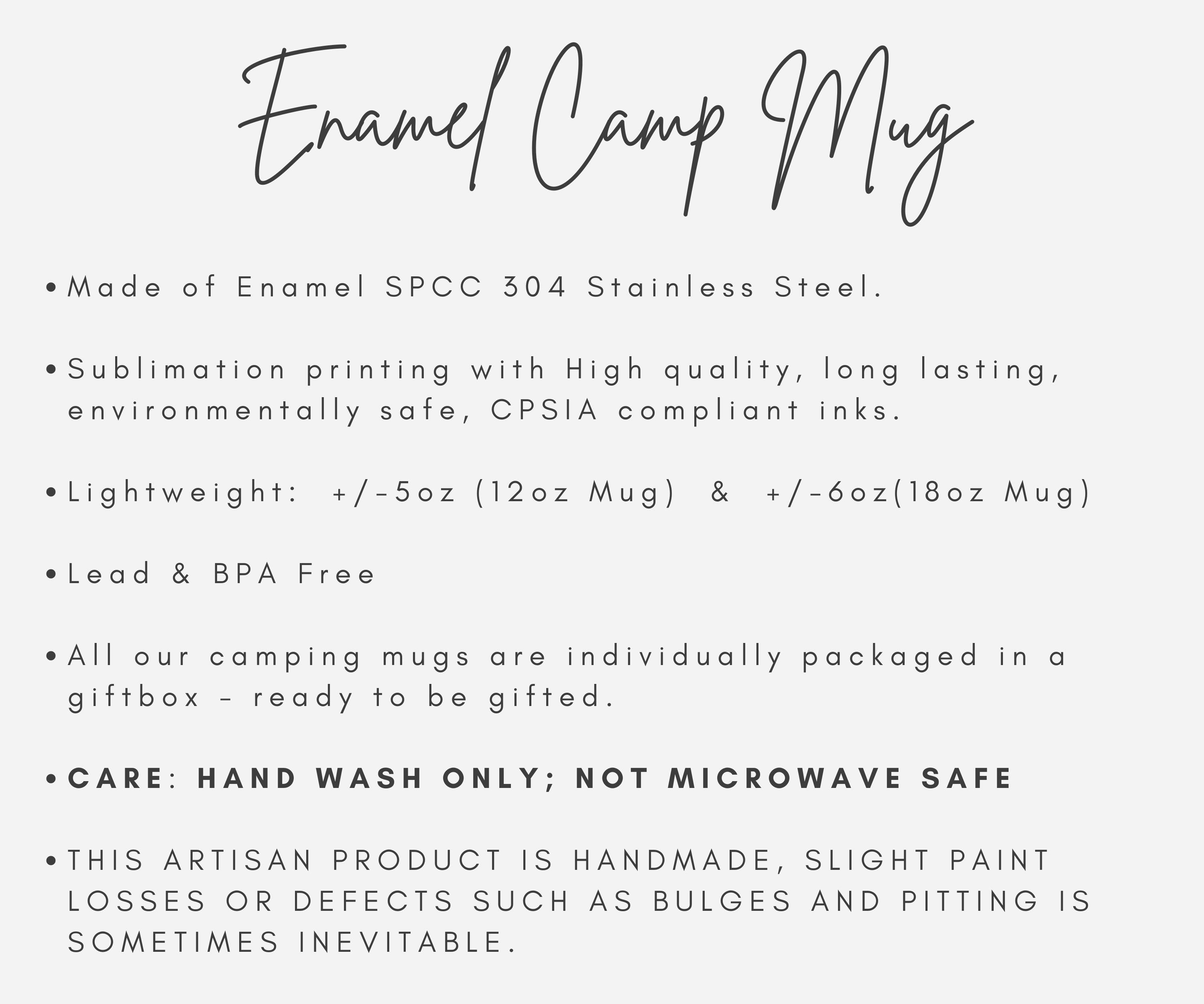 Support Wildlife, Raise Boys Enamel Camp Mug - Nature Lovers Gift