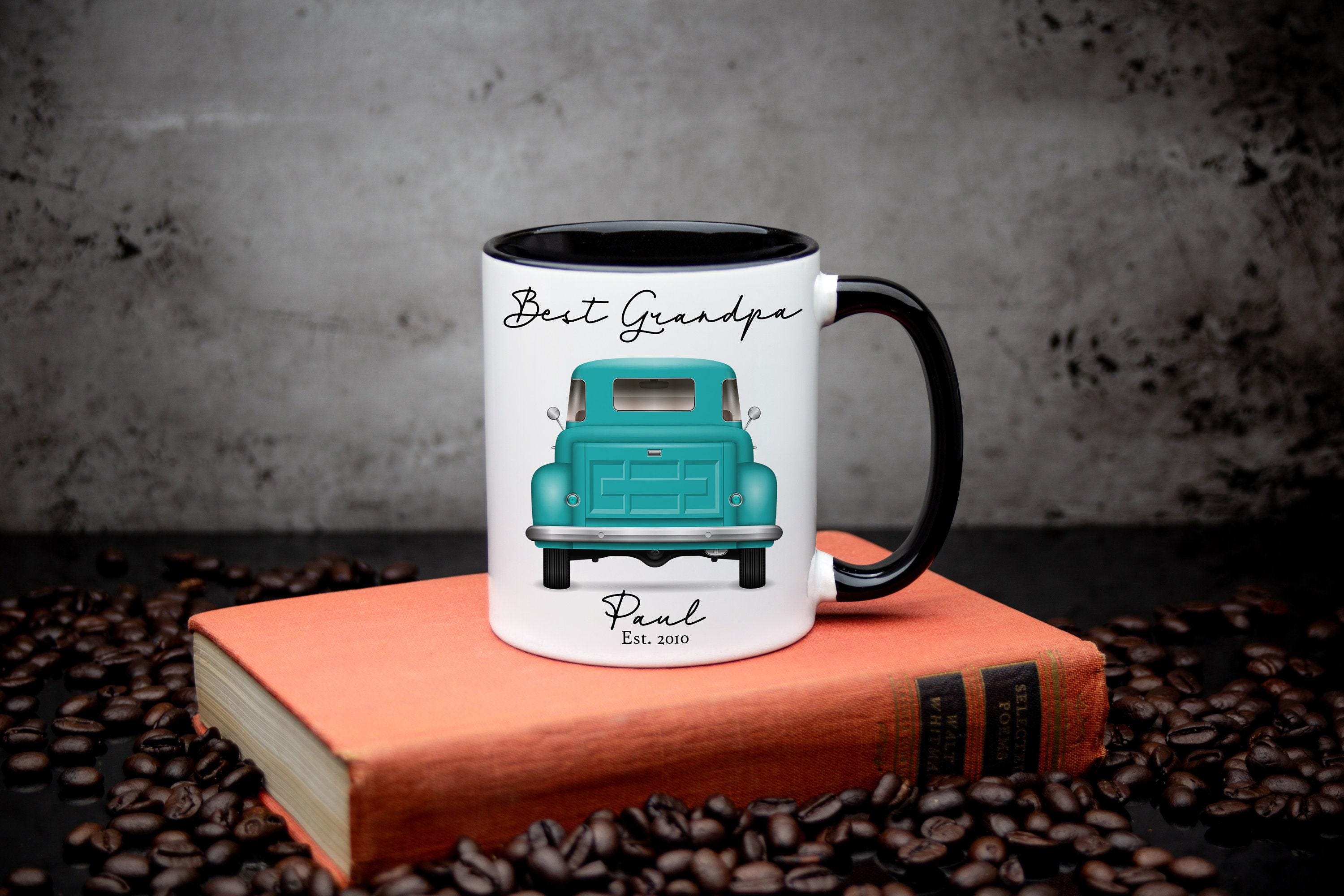 Vintage Car Mug for Dad/Grandpa or car enthusiast, Giftbox included,Father's Day Gift with Custom Text/Color options for the Retro car lover