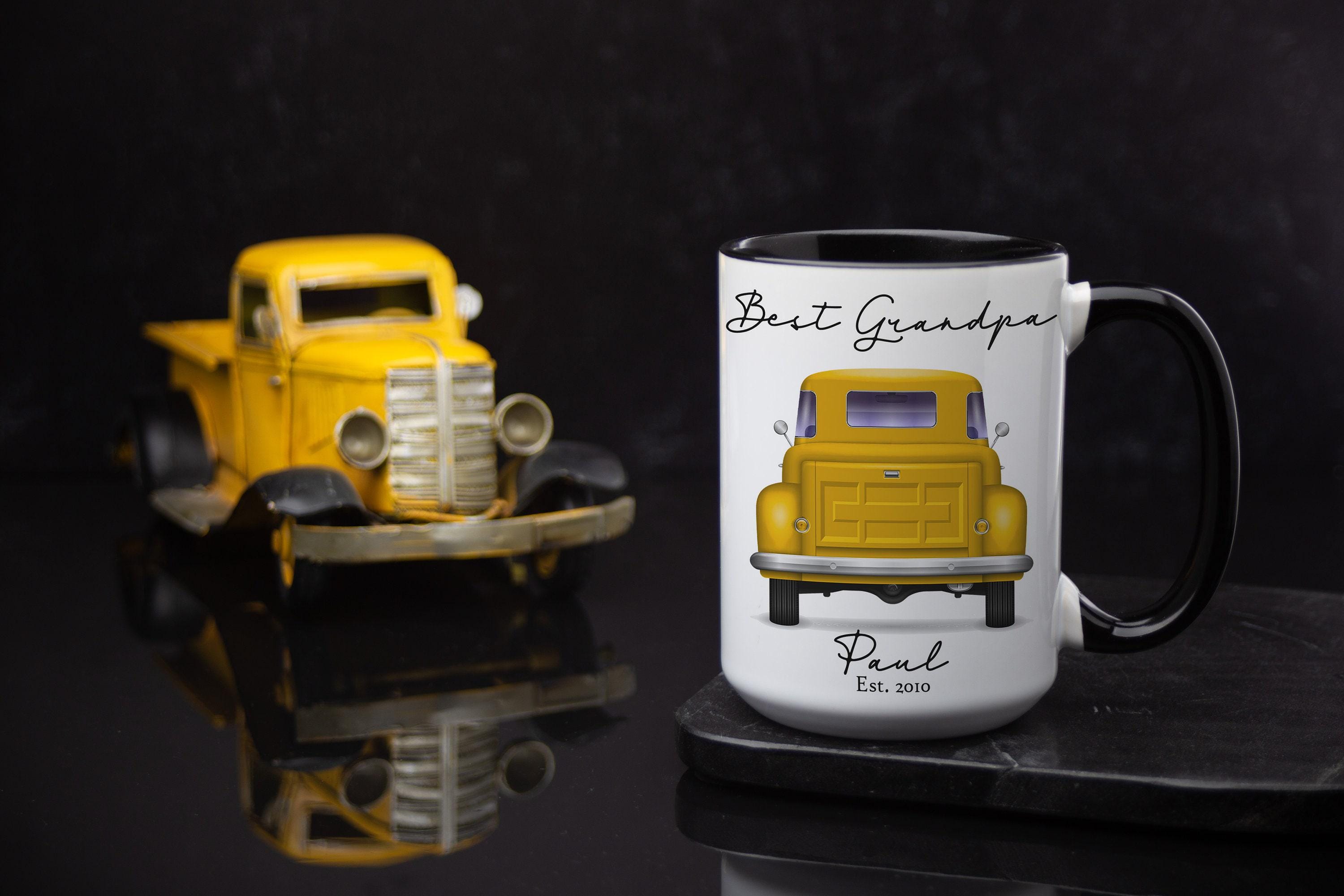 Vintage Car Mug for Dad/Grandpa or car enthusiast, Giftbox included,Father's Day Gift with Custom Text/Color options for the Retro car lover