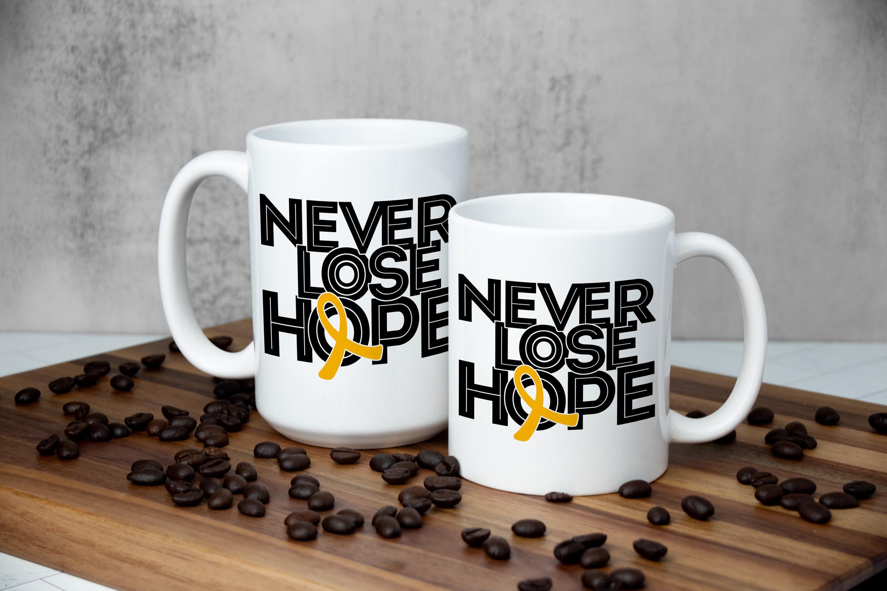 Spina Bifida Awareness Coffee Mug: Never Lose Hope, Special Needs Gift
